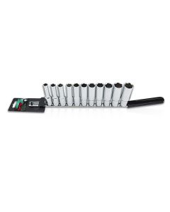 TOPTUL - Комплект вложки - шестостен, дълбоки, 1/2“ 10-22 mm