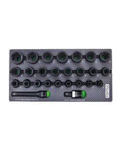 GEA0261 - Комплект ударни вложки, къси 1/2" (26 бр.)