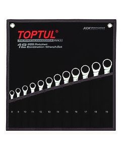 GPAQ1202 - Комплект звездогаечни ключове с тресчотка (8-19 mm)