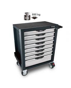 TCBL0803 - Инструментална количка професионална, 8 отделения, празна
